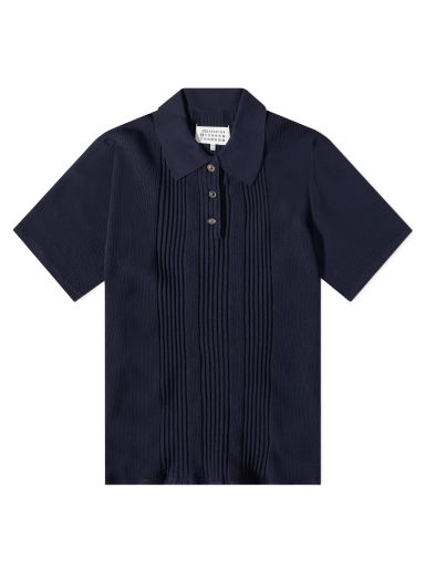 Polo tričko Maison Margiela Knitted Polo Shirt Navy | S50GL0047-S18209-511