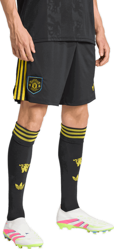 Šortky adidas Originals Manchester United 3rd Shorts 2025/26 Čierna | ji7420, 4