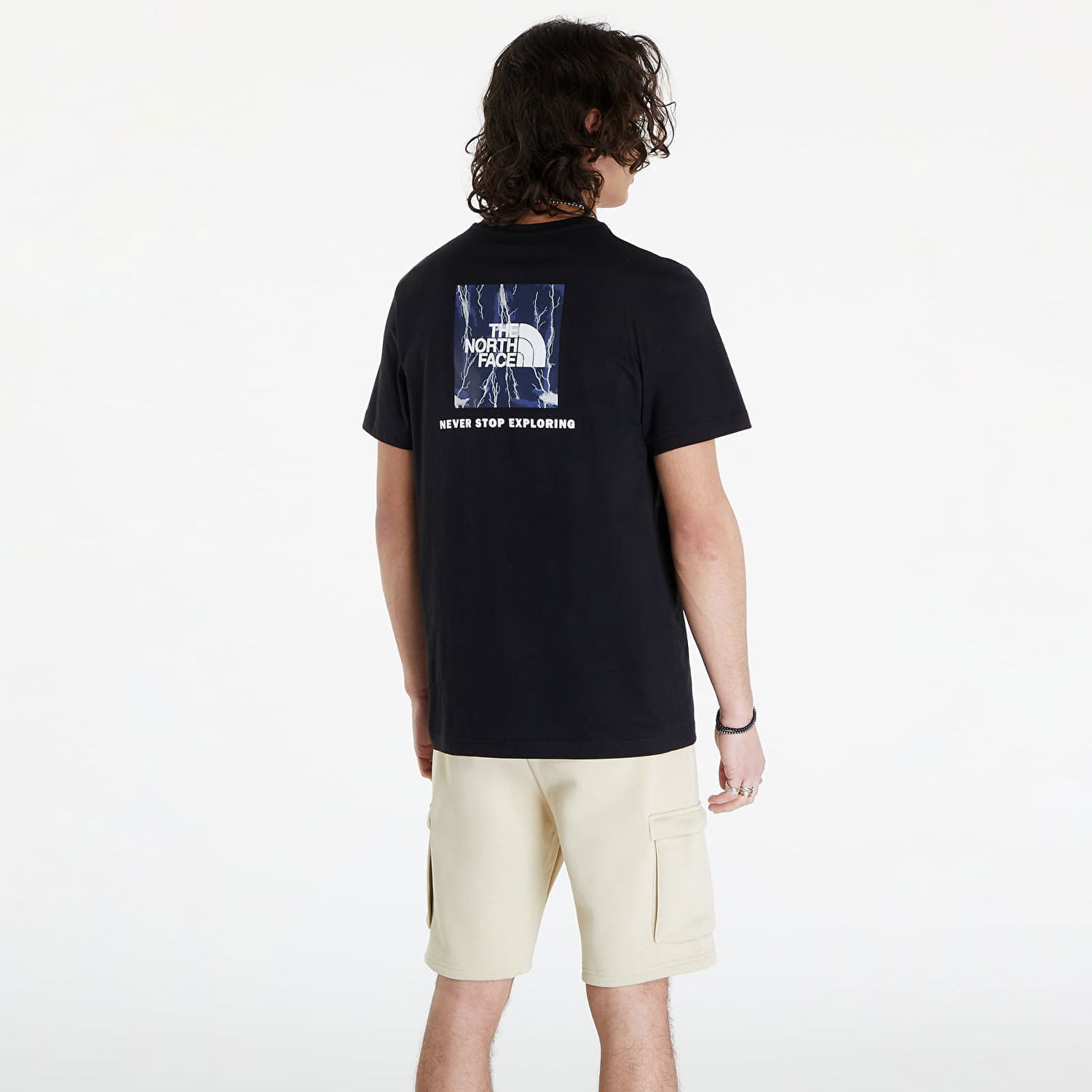 Tričko The North Face Redbox T-Shirt in Tnf Black/Summit Navy Navy | NF0A87NPYGO1, 1