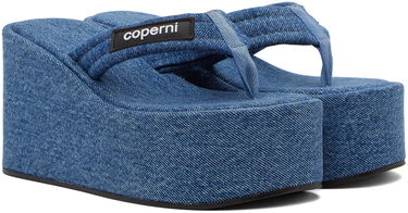 Doplnky Coperni Coperni Denim Wedge Sandals Modrá | COPSH09202, 3