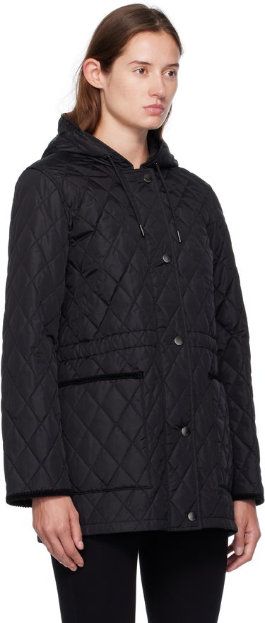 Kabáty Burberry Burberry Quilted Nylon Hooded Coat Čierna | 8113825, 1