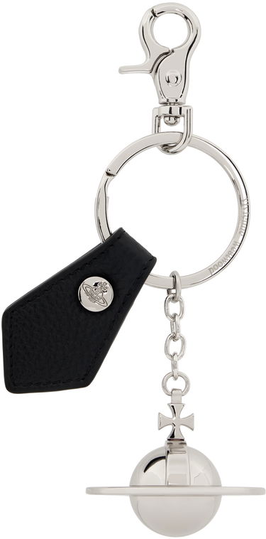 Kľúčenka Vivienne Westwood Black & Silver 3D Orb Keychain Čierna | 8203011LU-OM0014-, 0