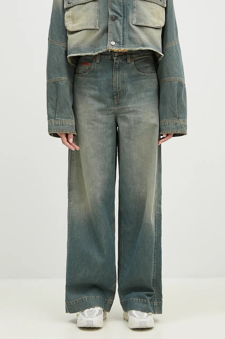 Džínsy Martine Rose High Waist Jeans Modrá | 240WD02501, 0