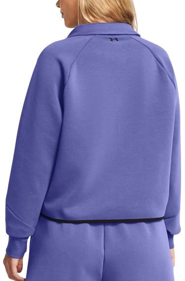 Mikina Under Armour Unstoppable Fleece Rugby Cropped Pullover Fialová | 1382746-561, 1