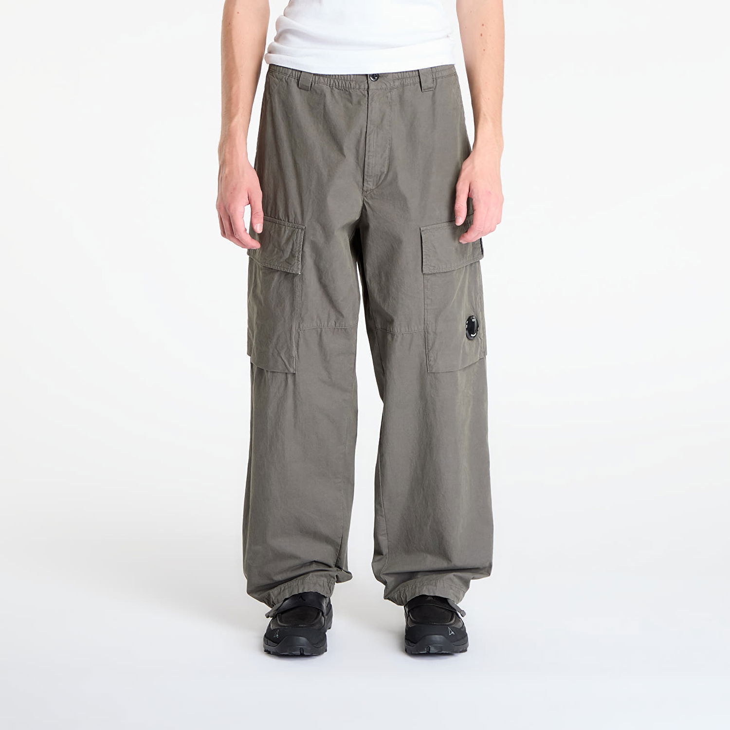 Cargo nohavice C.P. Company Microreps Boxy Cargo Pants Gunmetal Šedá | 19CMPA066A110324G-921, 0