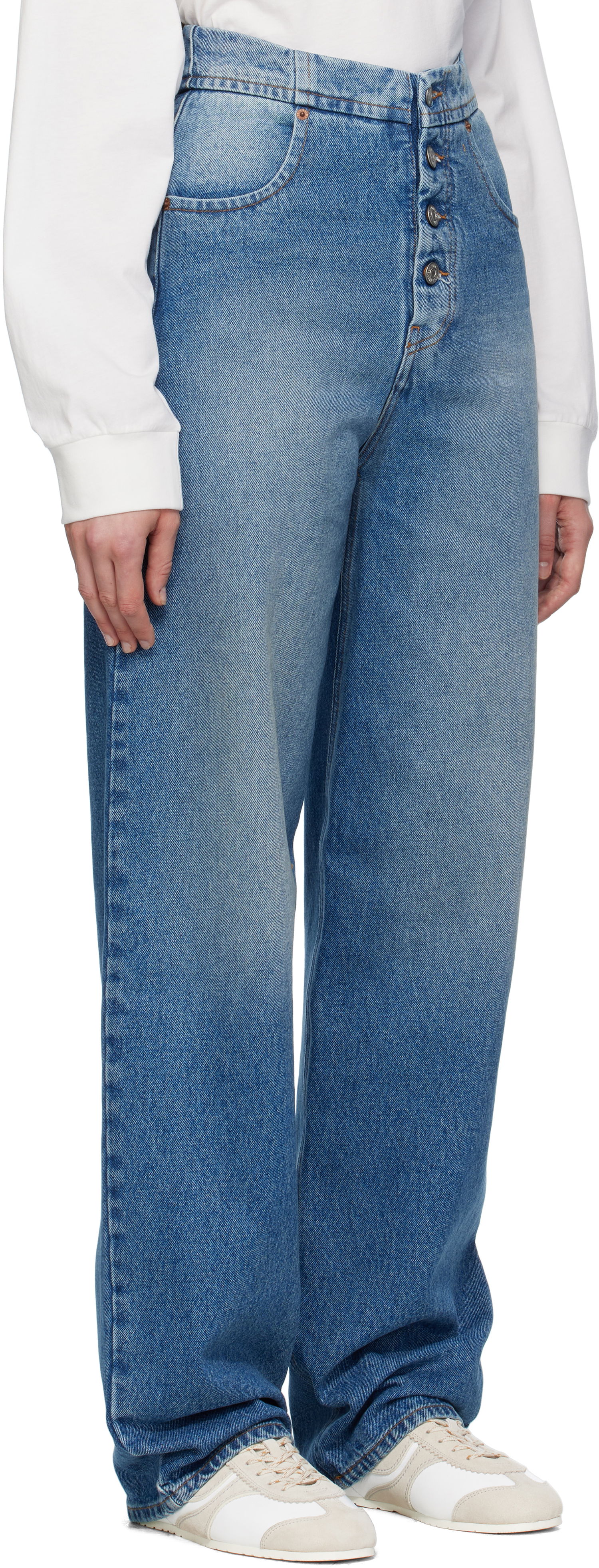 Džínsy Maison Margiela MM6 Maison Margiela Straight-Leg Jeans Modrá | S52LA0241 M30018, 1