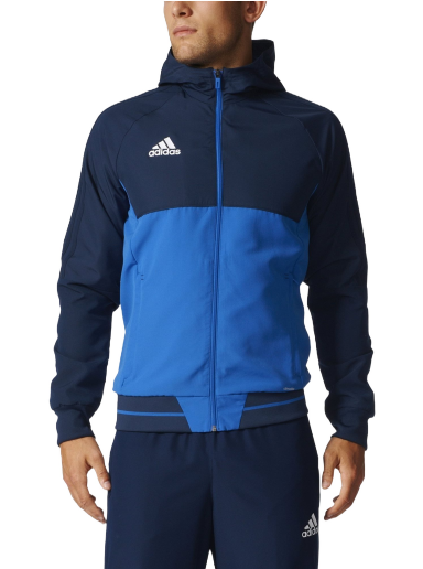 Bunda adidas Performance Jacket Tiro17 Presentation Modrá | bq2774