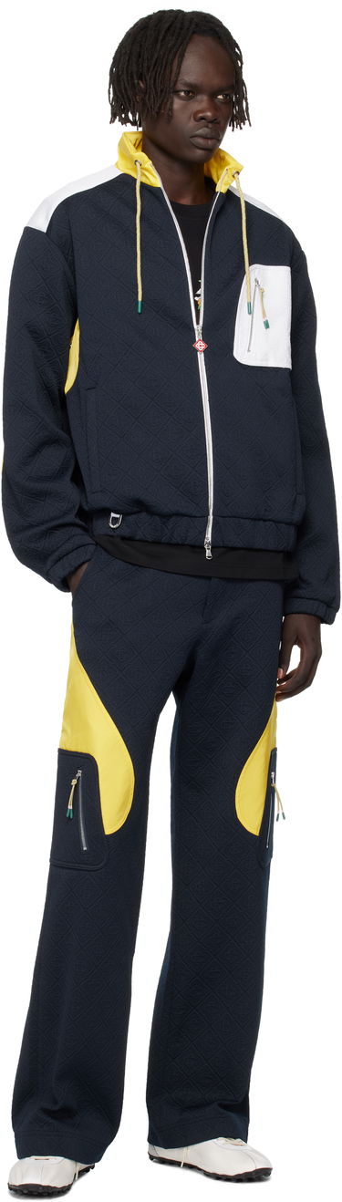 Bunda Casablanca Casablanca Jacquard Nylon Jacket Navy | MPF25-JK-389-02, 3