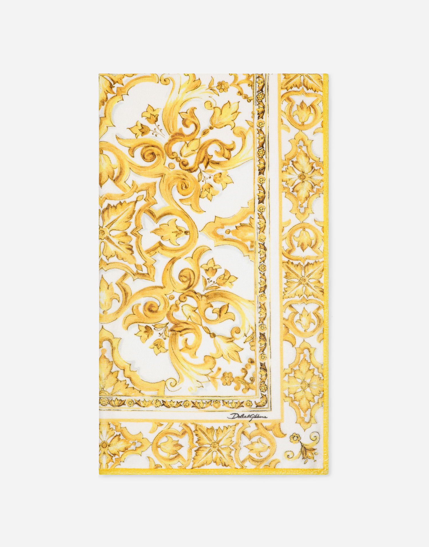 Šál Dolce & Gabbana Dolce & Gabbana Majolica Print Terry Beach Towel Žltá | LBJA21ON00ZH23TN, 0