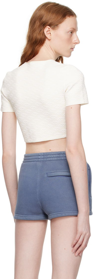 Crop Top Alexander Wang Cropped T-Shirt Biela | 4KC3231056, 2