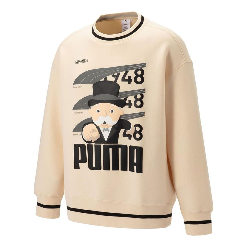 Mikina Puma Staffonly X Monopoly Logo Sweatshirt Béžová | 539898-86