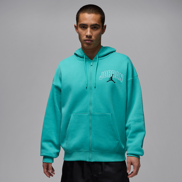 Mikina Jordan Jordan Brooklyn Fleece Full-Zip Hoodie Tyrkysová | IB7908-392, 0