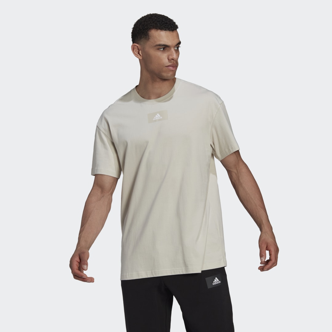 Tričko adidas Performance Essentials FeelVivid Drop Shoulder Tee Šedá | HK2856, 0