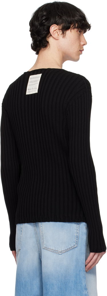 Sveter Acne Studios Acne Studios Ribbed Sweater Čierna | C60098-, 2