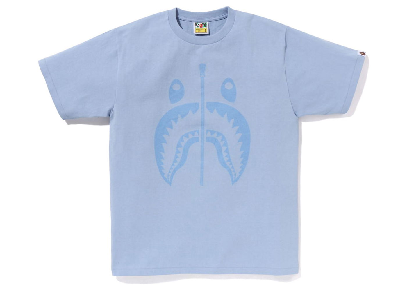 Tričko BAPE Pigment Shark Tee Modrá | 1J30-110-023, 0