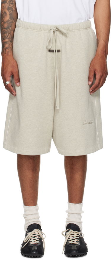 Šortky Fear of God Fear of God ESSENTIALS Fleece Basketball Shorts Béžová | 160SP254552F, 0