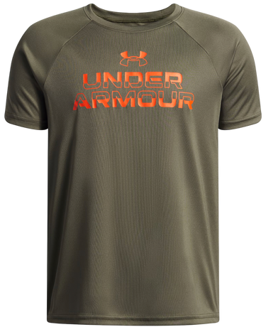 Tričko Under Armour Tech Split Wordmark Short Sleeve T-Shirt Zelené | 1383010-390, 0