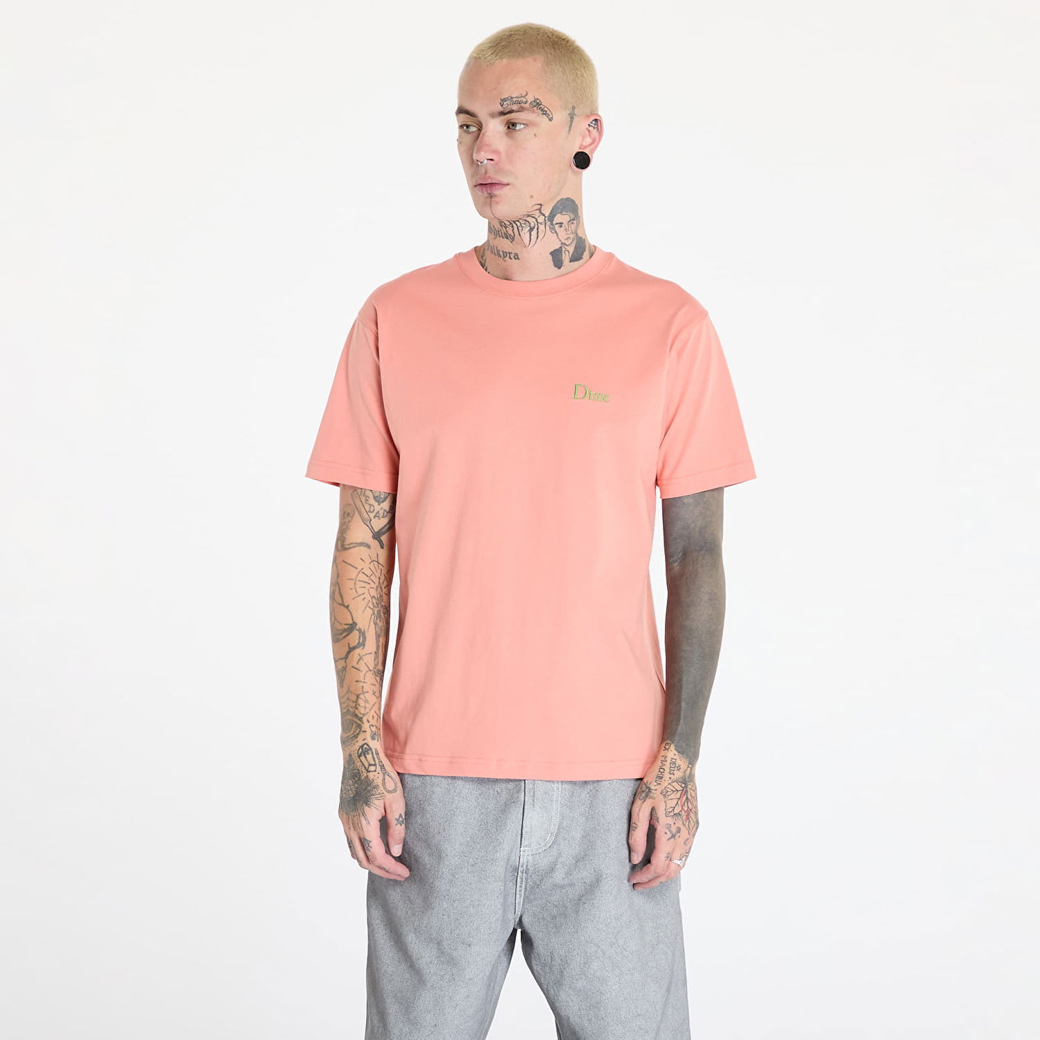 Tričko Dime Classic Small Logo T-Shirt UNISEX Pink Clay XS Oranžová | DIMEFA2414PIN, 0