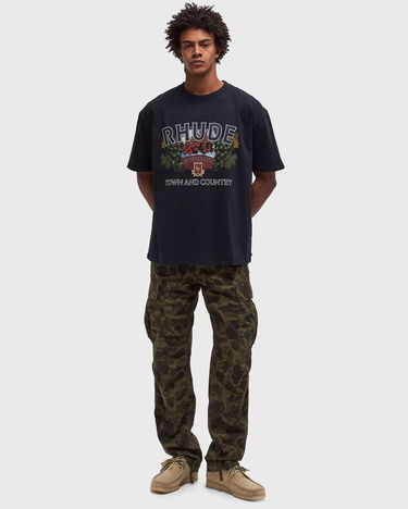 Tričko Rhude Town and Country Graphic T-Shirt Čierna | RHFW24TT070122306, 1