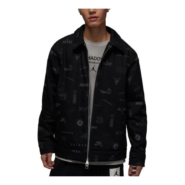 Bomber bunda Jordan Flight Heritage Graphic Jacket Čierna | DV7564-010, 0