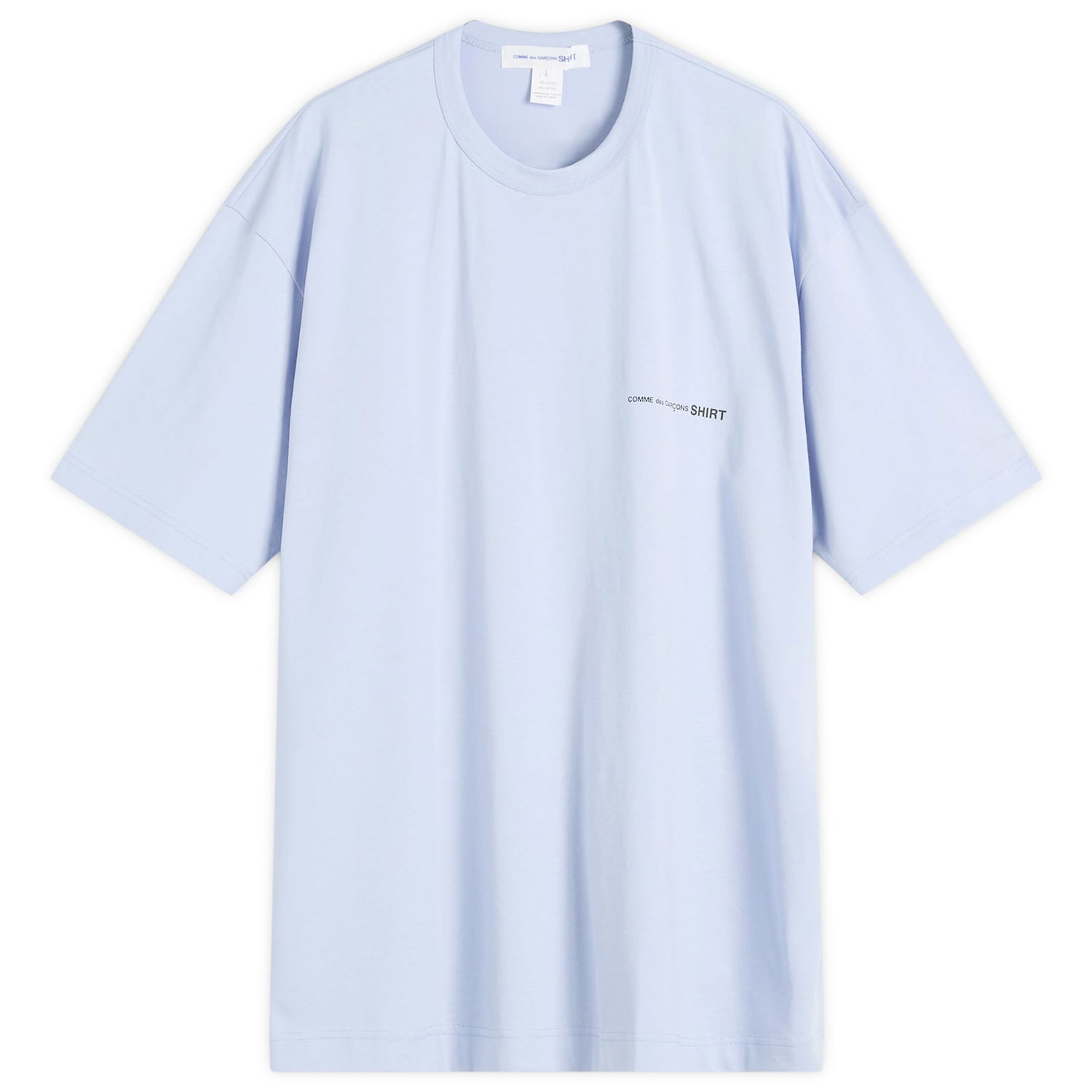 Tričko Comme des Garçons CDG SHIRT Logo T-Shirt, Size Small Modrá | FO-T023-051-1, 0
