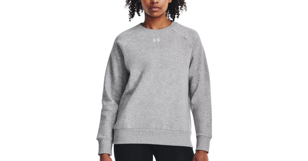 Mikina Under Armour Rival Fleece Crewneck Šedá | 1379508-012, 1