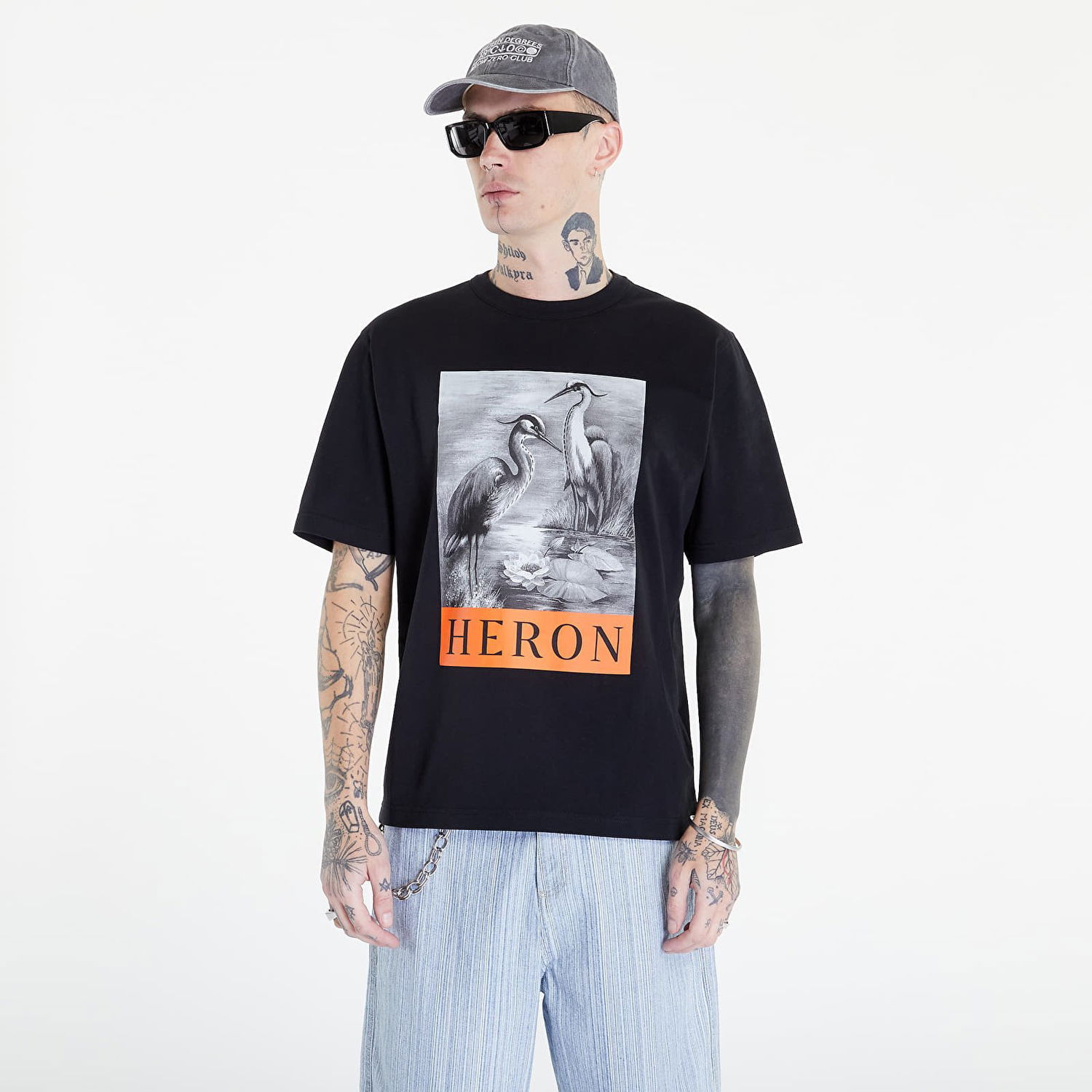 Tričko HERON PRESTON NF Heron BW Čierna | HMAA032C99JER0031010, 0