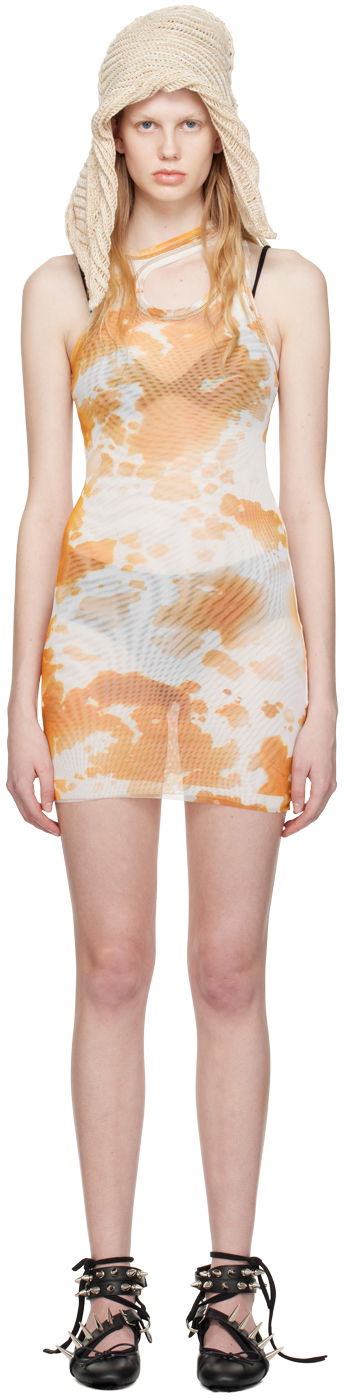 Šaty Ottolinger Ottolinger Cutout Tie-Dye Mini Dress Oranžová | 100815, 0