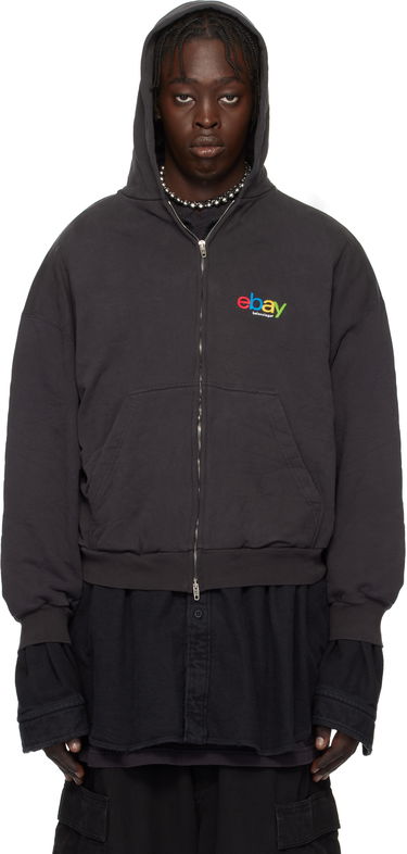 Mikina Balenciaga Edition Zip-Up Hoodie Čierna | 803264TRVD21055, 0