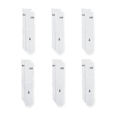 Ponožky Jordan Jordan Everyday Crew Socks 6-Pack - Size: S Biela | FZ2051-100, 3