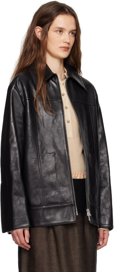 Bunda Jil Sander Jil Sander Boxy Fit Leather Biker Jacket Čierna | J03BN0183_J07207, 1