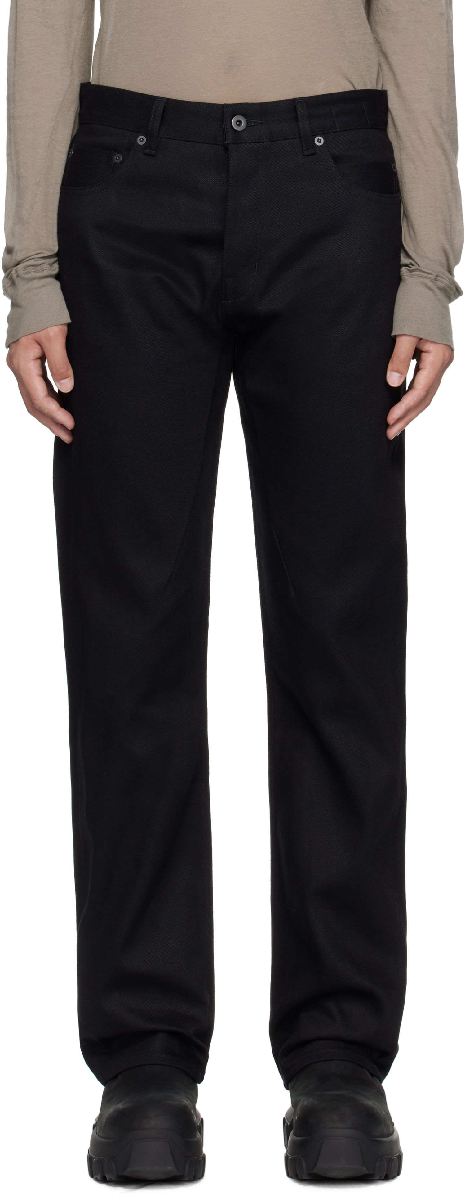 Džínsy Rick Owens Rick Owens DRKSHDW Hollywood Kurdt Jeans Čierna | DL01E6399 BLKJP, 0