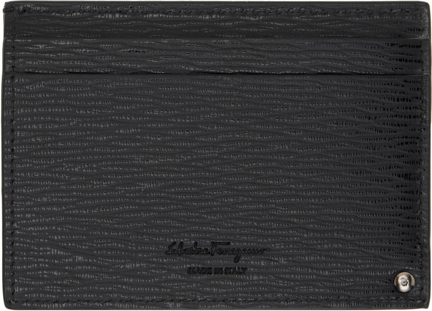 Peňaženka FERRAGAMO Salvatore Ferragamo Gancini Card Holder Čierna | 733292, 1