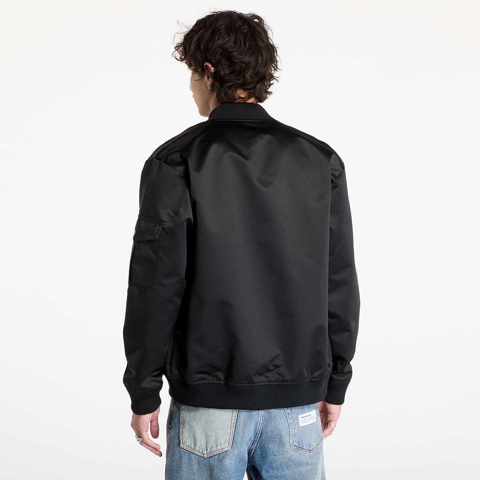 Team Leader Satin Bomber Jacket