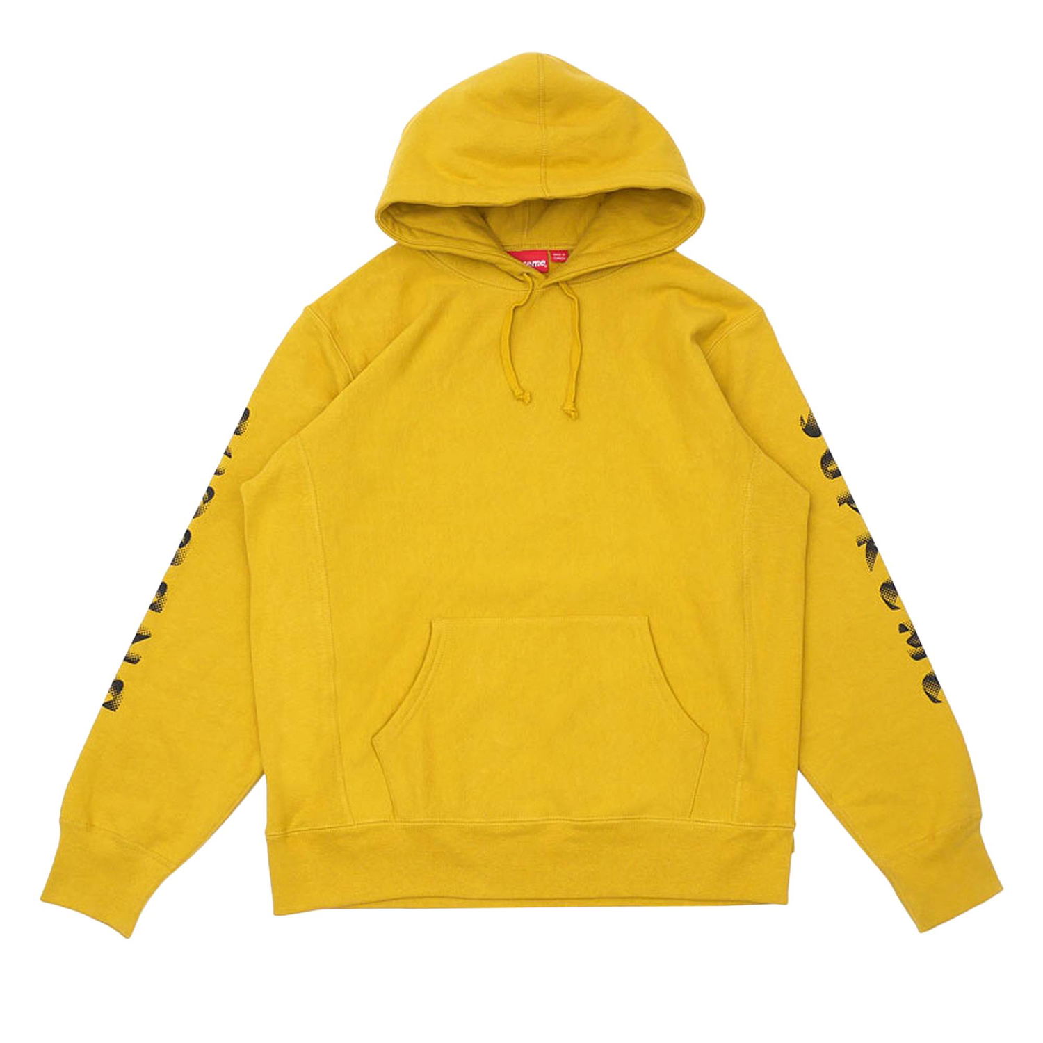 Mikina Supreme Gradient Sleeve Hooded Sweatshirt Žltá | FW18SW88 MUSTARD, 1