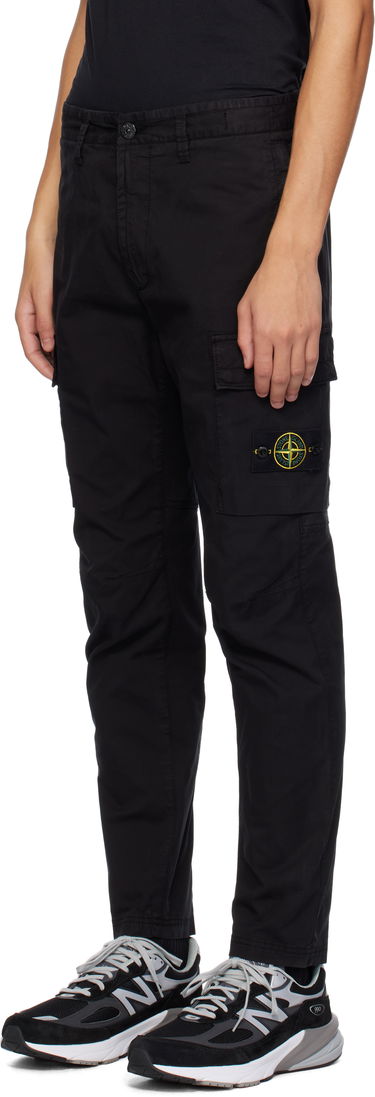 Cargo nohavice Stone Island Stone Island Supima Cotton Twill Cargo Pants Čierna | 811530410, 3