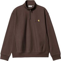 Sveter Carhartt WIP Half Zip American Script Crewneck Hnedá | I027014.47XX, 0