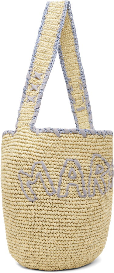 Tote bag Marni Nassa Medium Woven Raffia-Effect Tote with Red Embroidery Rôznofarebný | SBMP0256A0 P8561, 4