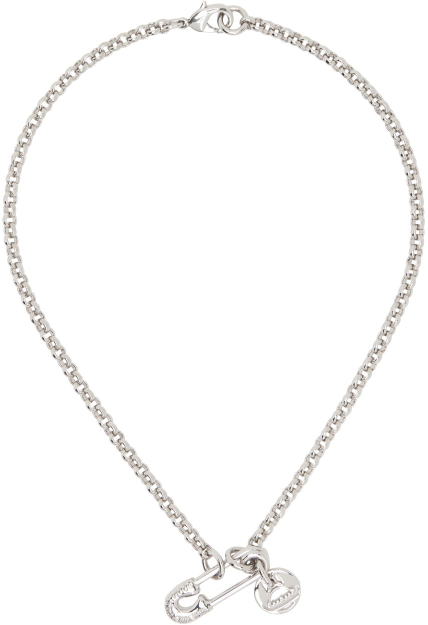 Náhrdelník Vivienne Westwood Chain Necklace With Safety Pin Metalická | 6301010B-02P019-CN, 0