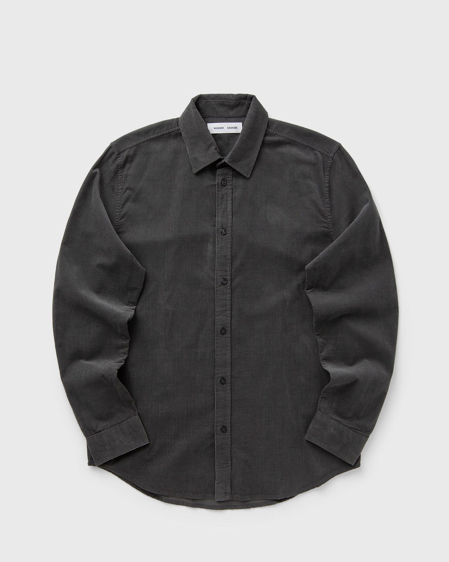 Košeľa Samsoe Samsoe SALIAM NX Corduroy Button-Up Shirt Šedá | M10000028-BLACK-OYSTER, 0