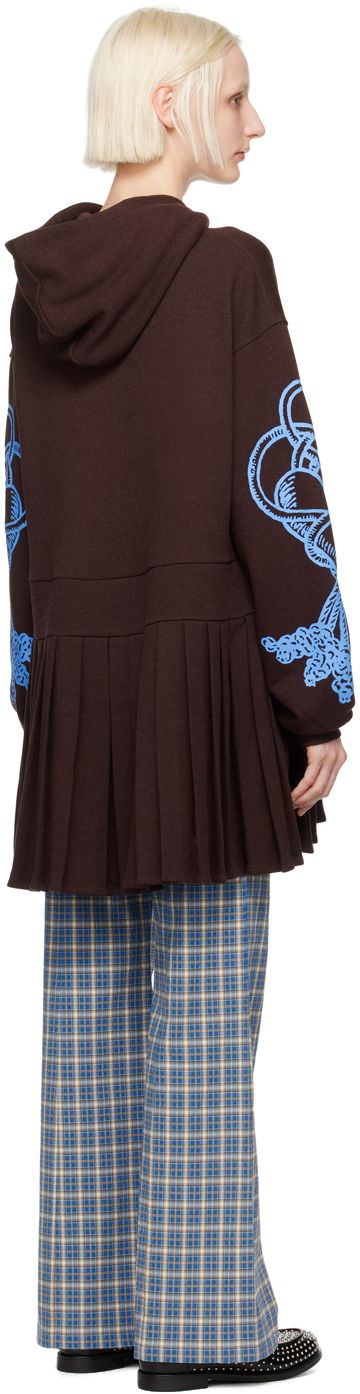 Mikina Chopova Lowena Cloudy Girl Print Hooded Dress Hnedá | 1263, 2