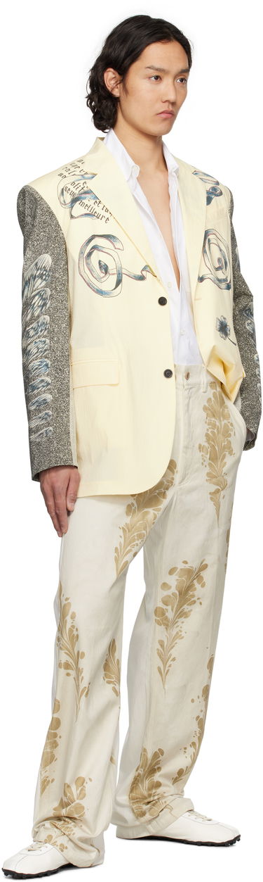 Bunda Jean Paul Gaultier Jean Paul Gaultier Multi-Tattoo Print Blazer Žltá | 25/34-U-VE105-C588-030030, 3
