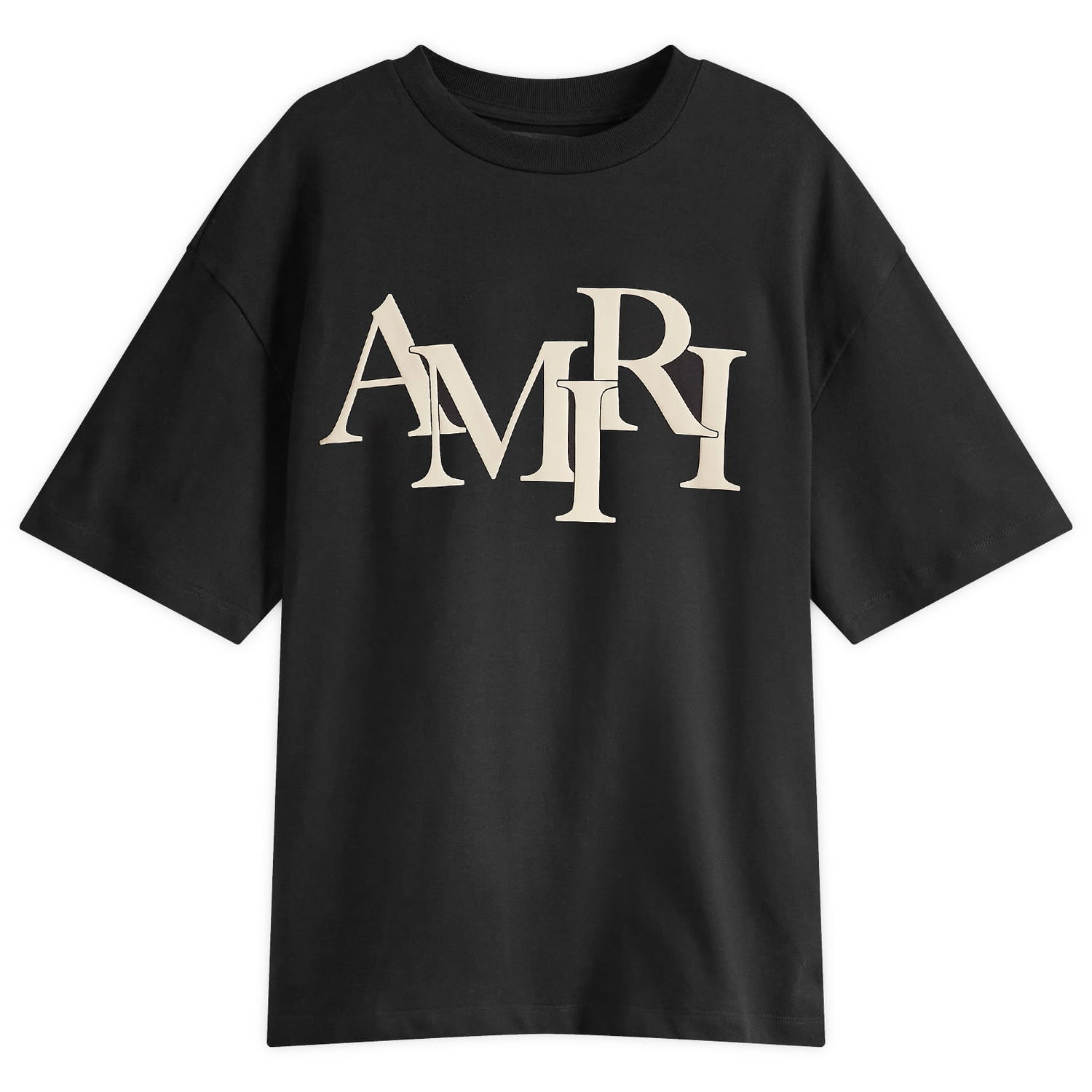 Tričko AMIRI Staggered Logo Čierna | AMJYTE1078-001, 0