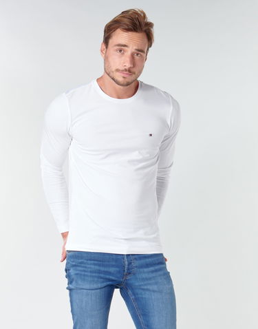 Tričko Tommy Hilfiger STRETCH SLIM FIT TEE Biela | MW0MW10804-YBR, 1