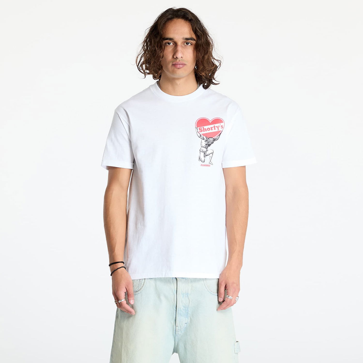 Tričko Pleasures Atlas T-Shirt White Biela | P24F071 WHITE, 0