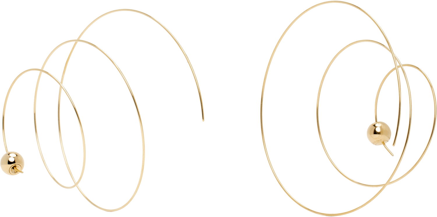 Náušnice Alaïa ALAÏA Thin Spiral Earrings Metalická | AA2B128LA043, 1