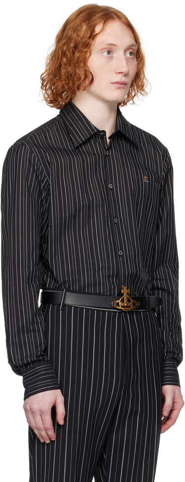 Košeľa Vivienne Westwood Vivienne Westwood Pinstripe Button-Down Shirt Čierna | 2401000J-W0126-, 1