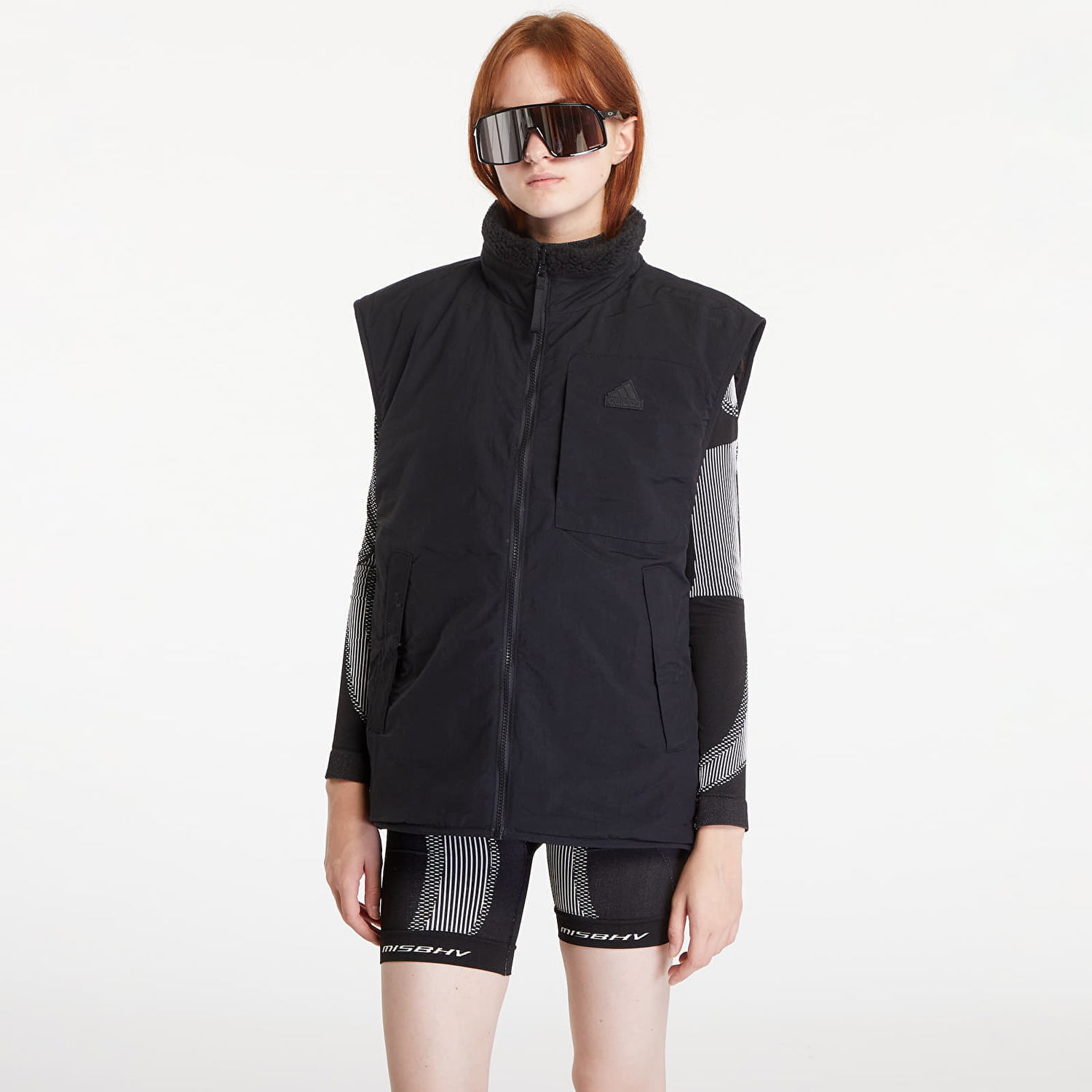 Vesta adidas Performance City Escape Reversible Vest Black/ Black Čierna | IV9768, 0