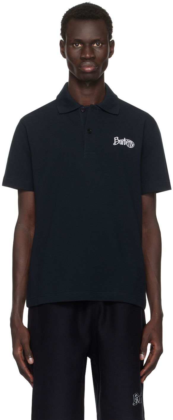Polo tričko Burberry Cotton Polo Navy | 8097528, 0