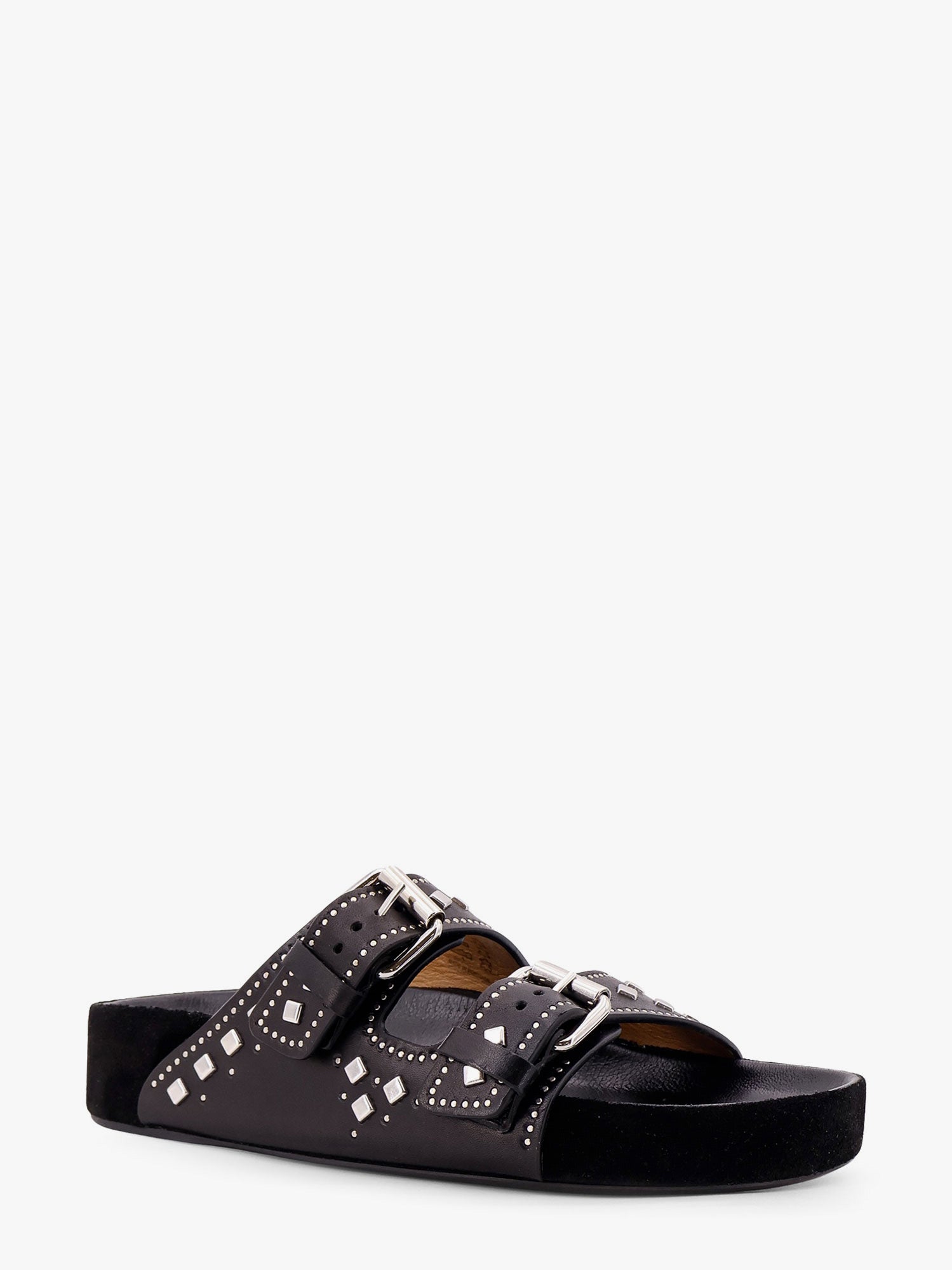 Tenisky a topánky ISABEL MARANT Studded Leather Slide Sandals Čierna | SD0118FAC1B04S01BK, 1